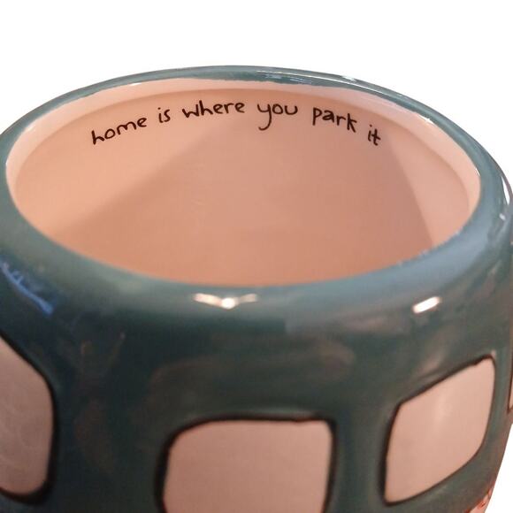 Mainstays Home is Where You Park It Coffee Mug Vintage Retro VW Bus 20.96oz NEW - Picture 2 of 7